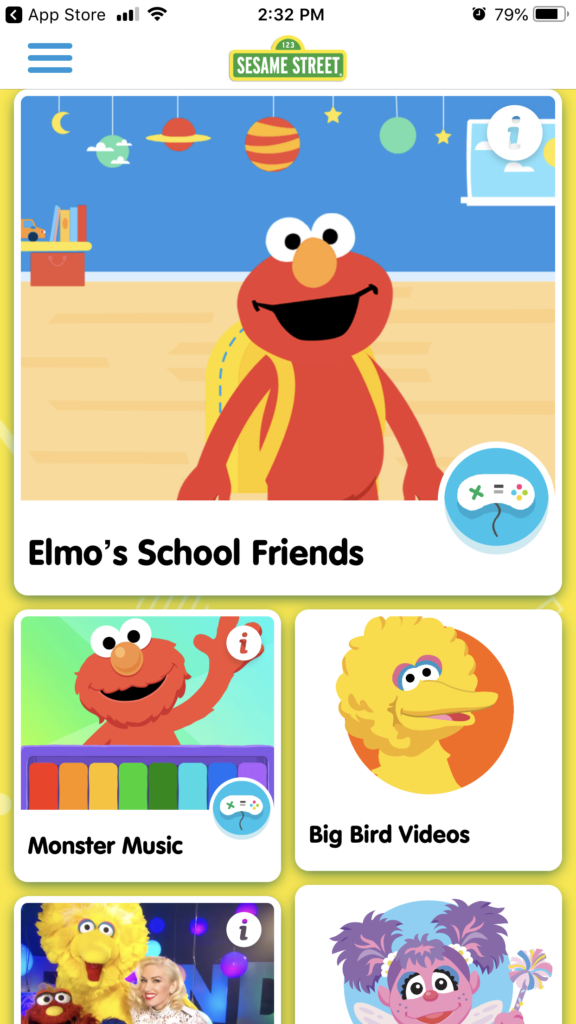 Sesame Street makes great apps for your preschooler