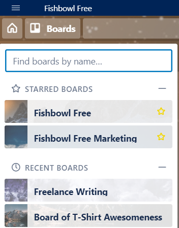 It's easy to switch to another board in Trello.