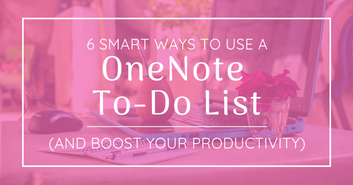using one note for to do lists