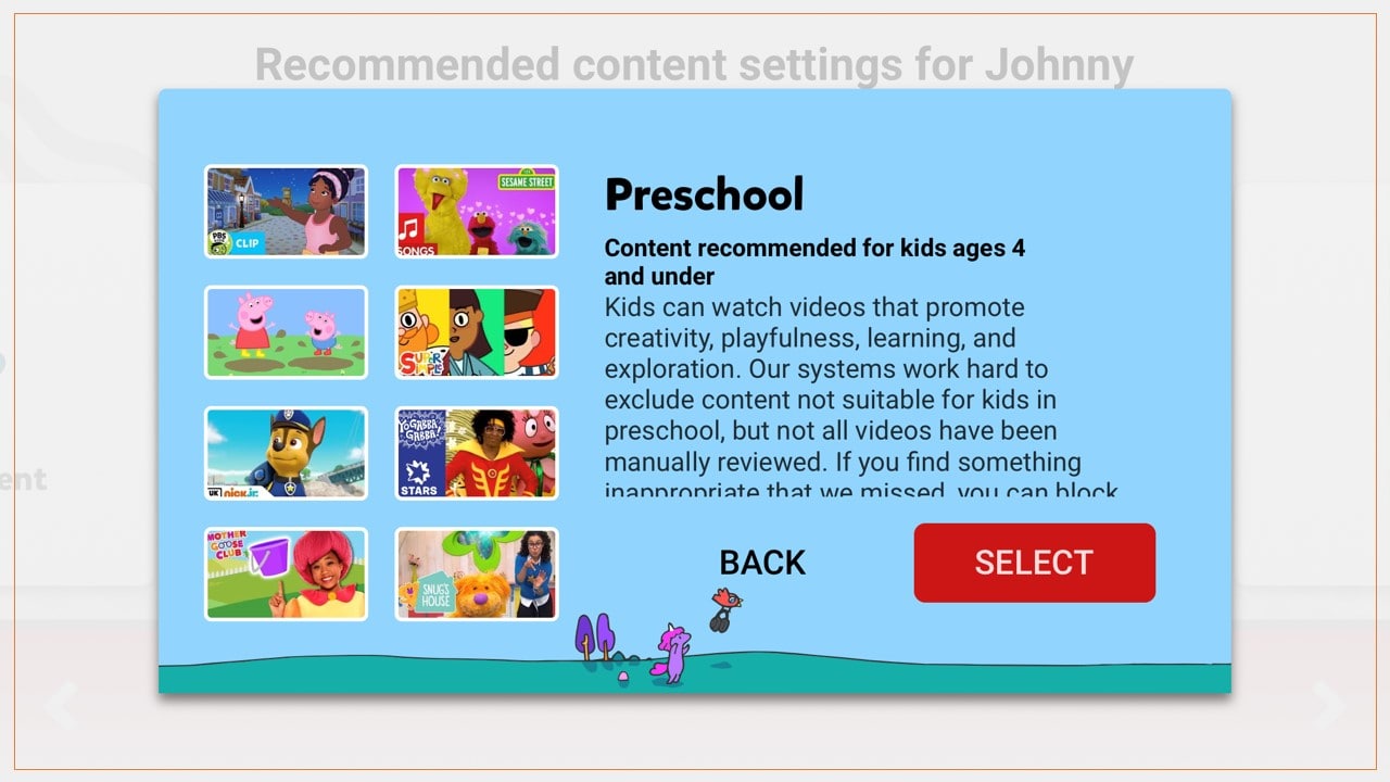 Your child may still be exposed to inappropriate content with the YouTube Kids app, even on the preschool setting.